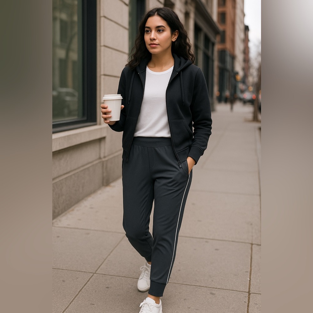 Athleta Stella Gray Joggers Women’s Small P Streetwear Athleisure Pants Neutral